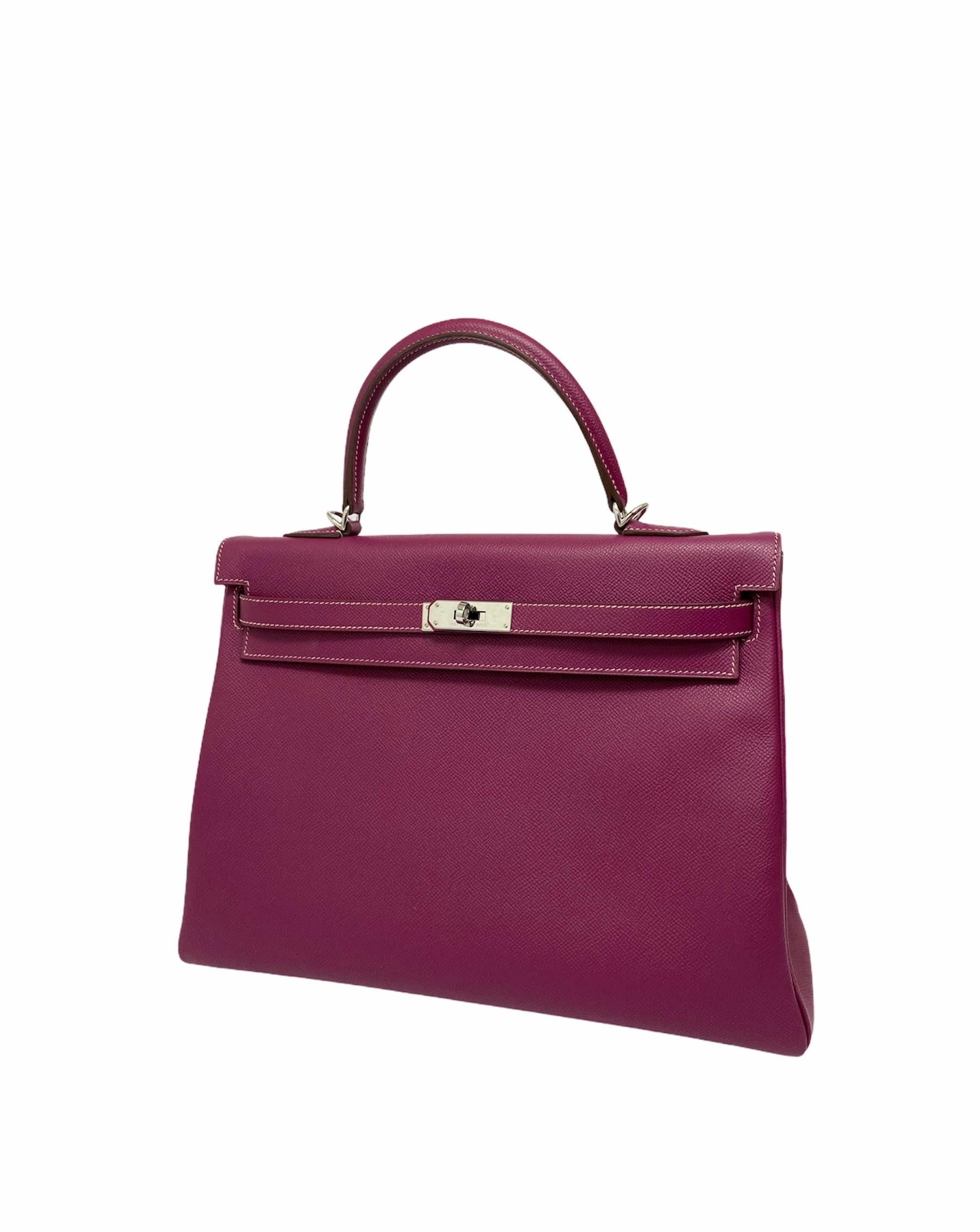 Marrone 2011 Borsa Hermès Tosca Togo Kelly 35