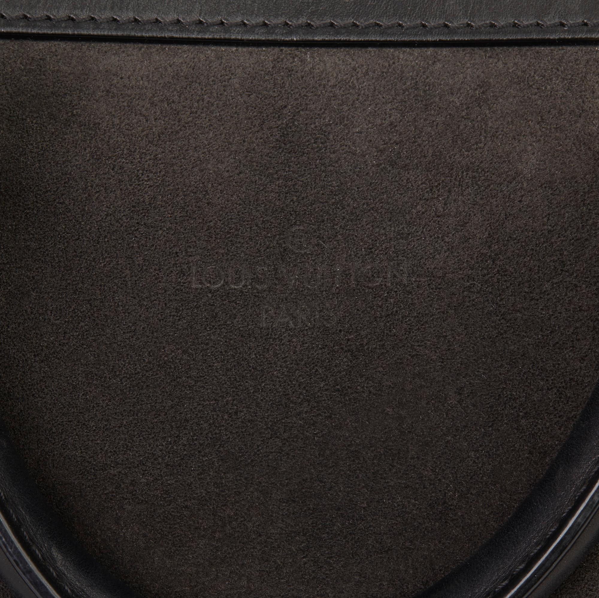 2011 Louis Vuitton Black Suede & Calfskin Leather Sofia Coppola MM 3