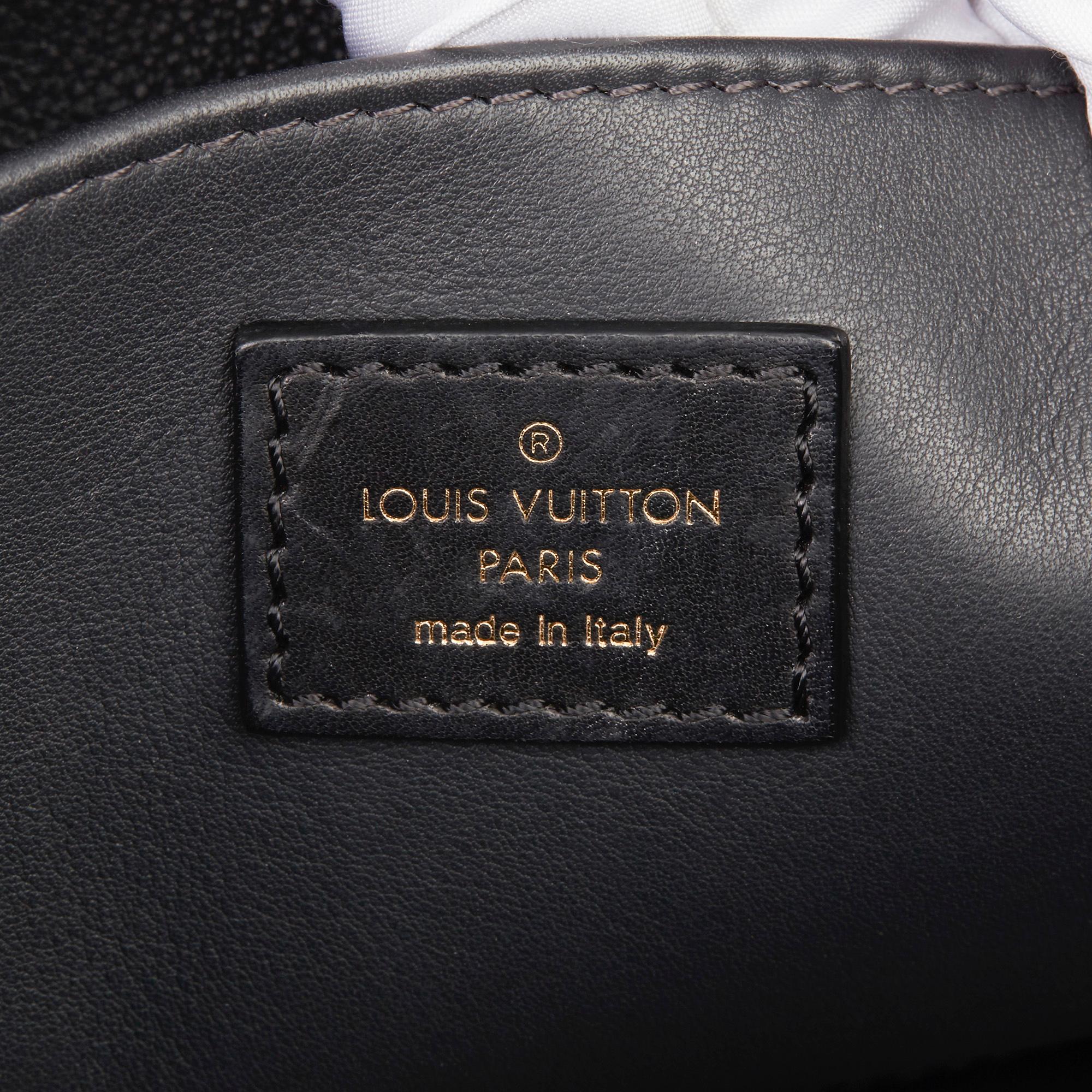2011 Louis Vuitton Black Suede & Calfskin Leather Sofia Coppola MM 5