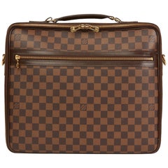 2011 Louis Vuitton Brown Damier Ebene Coated Canvas Sabana Computer Case