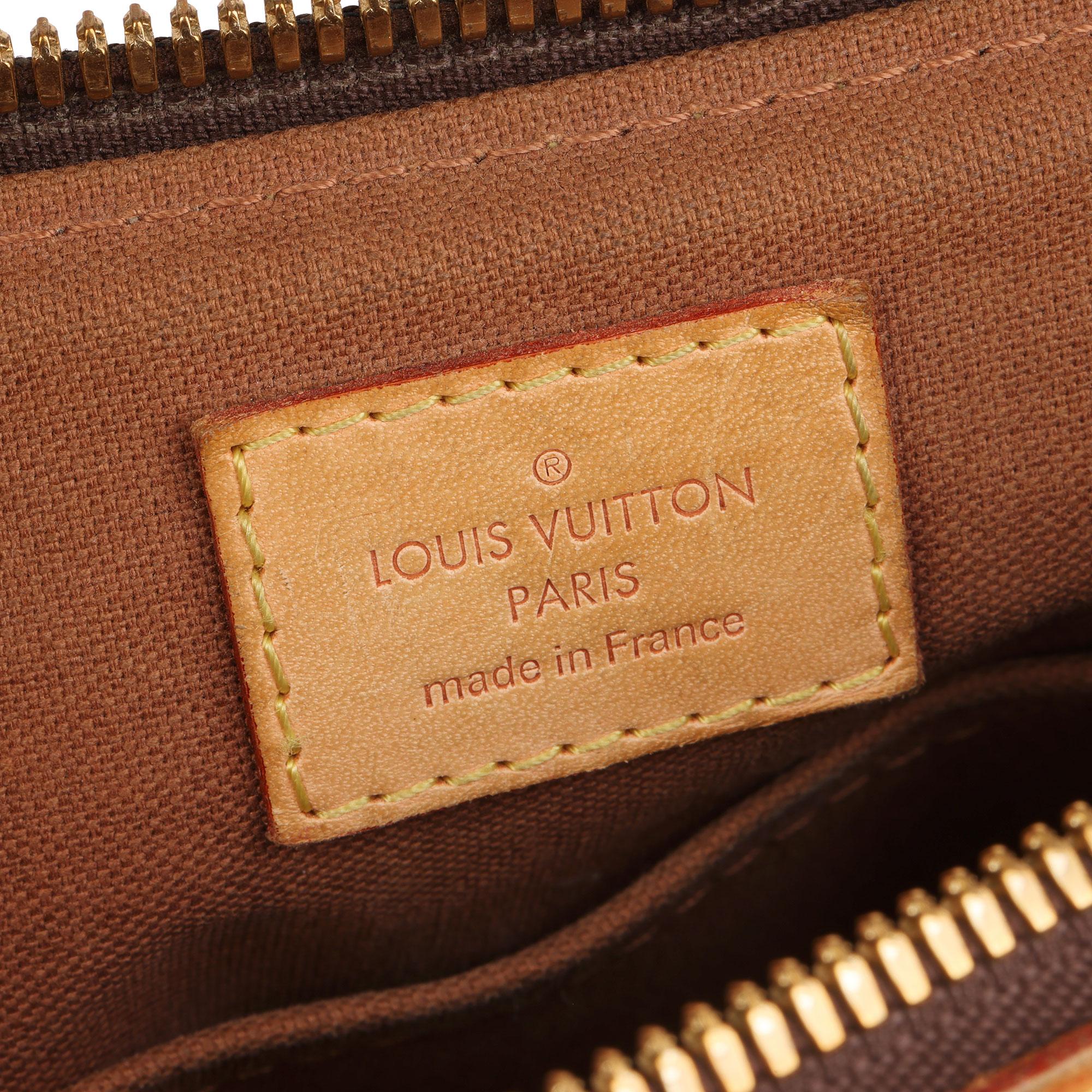 2011 Louis Vuitton Brown Monogram Coated Canvas & Vachetta Leather Palermo PM 6