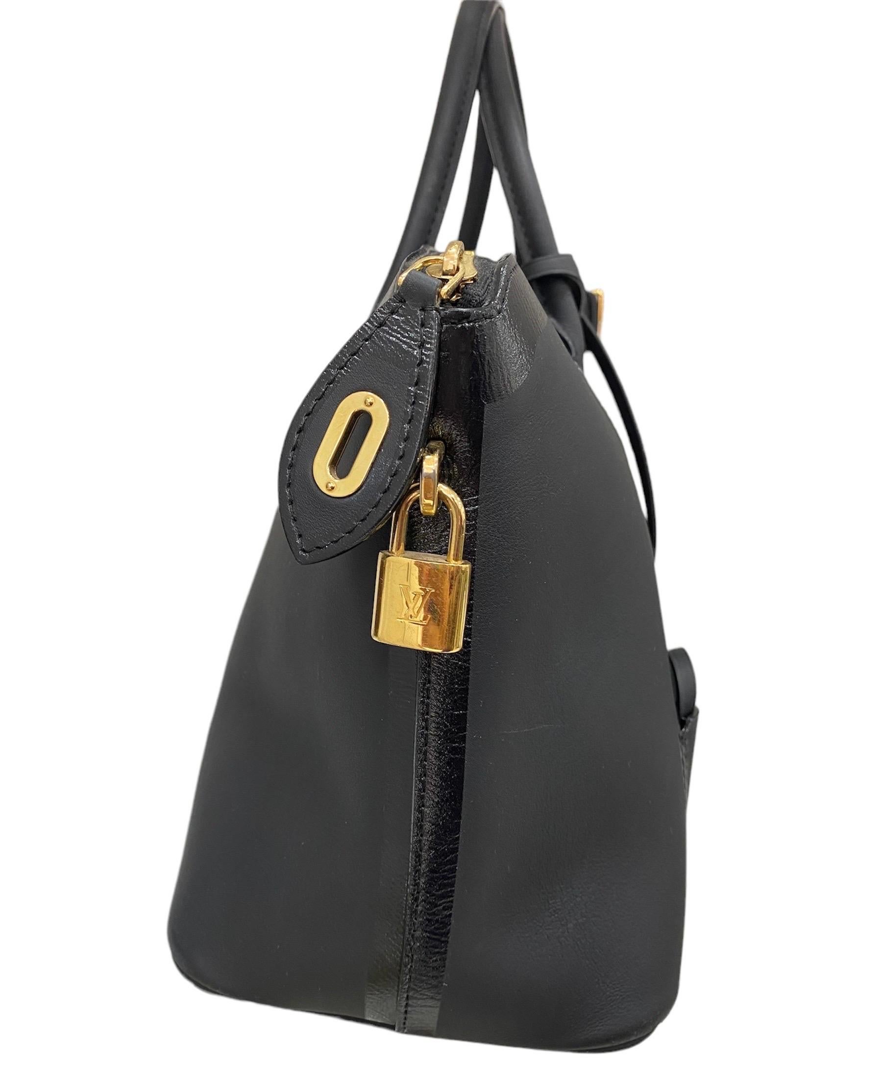 Black 2011 Louis Vuitton Lockit East-West Handbag