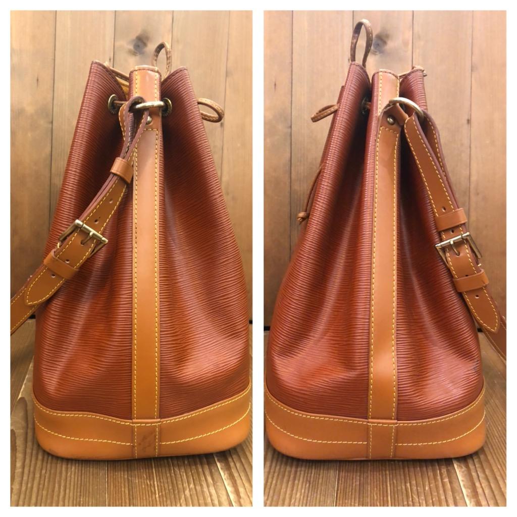1990s Vintage LOUIS VUITTON Brown Epi Leather Noe GM Shoulder Bag 1