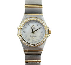 2011 Omega Constellation Mini Ladies Diamond Watch 1267.75 Box/Papers #23238