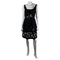 2011 Oscar de la Renta Sequin & Feather Embellished Dress 