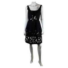 2011 Oscar de la Renta Sequin & Feather Embellished Dress