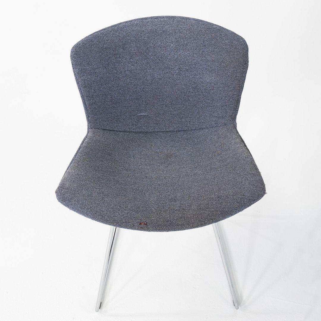 2011 Paire de chaises d'appoint en fil de fer Harry Bertoia pour Knoll avec coussinets complets en vente 2