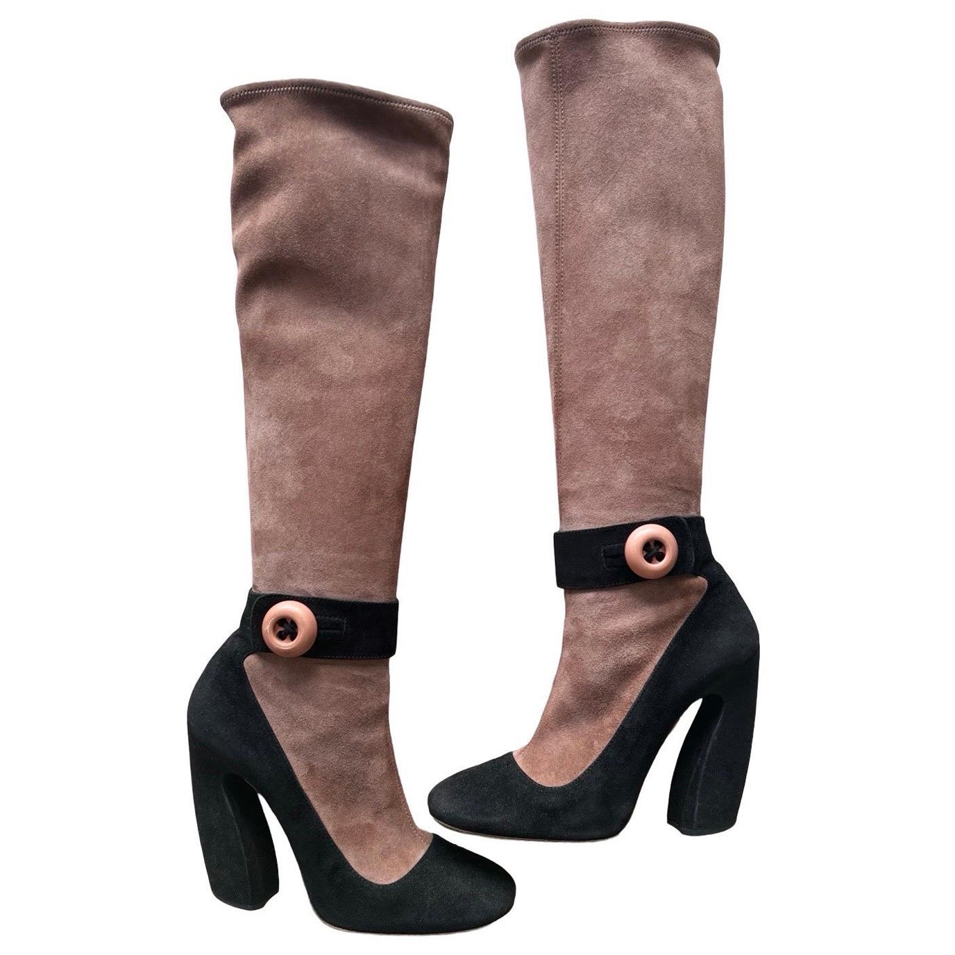 2011 Prada Colorblock Boots