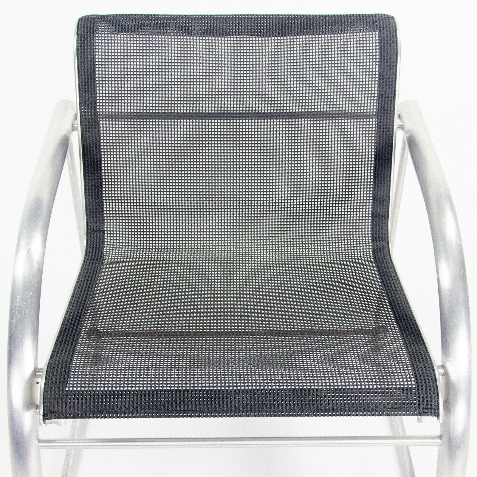 2011 Prototype Richard Schultz Mateo Collection Raw Aluminum & Mesh Dining Chair For Sale 5