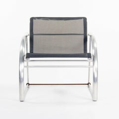 2011 Prototype Richard Schultz Mateo Collection Raw Aluminum & Mesh Dining Chair