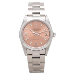 2011 Rolex Air King Stainless Steel Salmon Dial Model 114200m with Papers