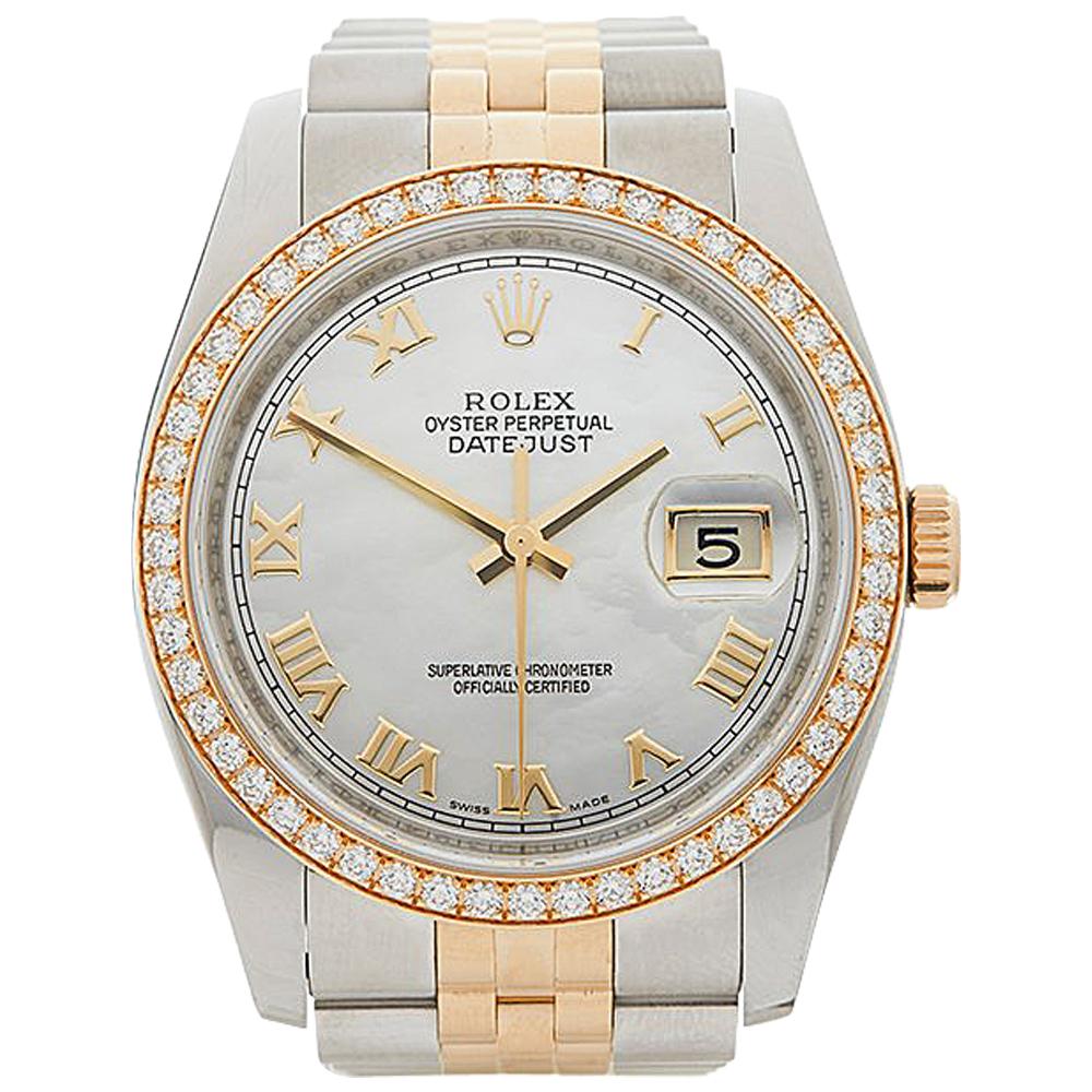 2011 Rolex Datejust Steel & Yellow Gold 116243 Wristwatch