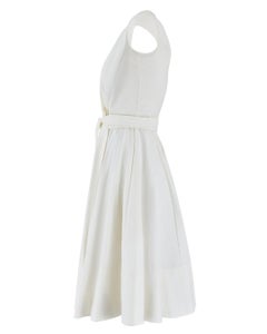 2011 Runway Documented Chloé White Cotton Wrap-Dress