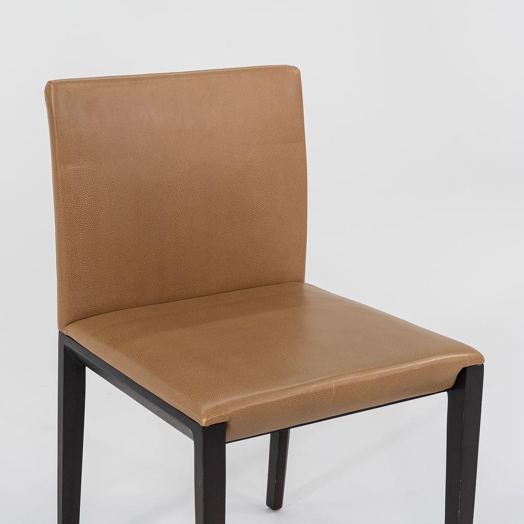 XXIe siècle et contemporain 2011 Ensemble de huit chaises Andoo par EOOS en cuir camel avec pieds en bois de noyer en vente