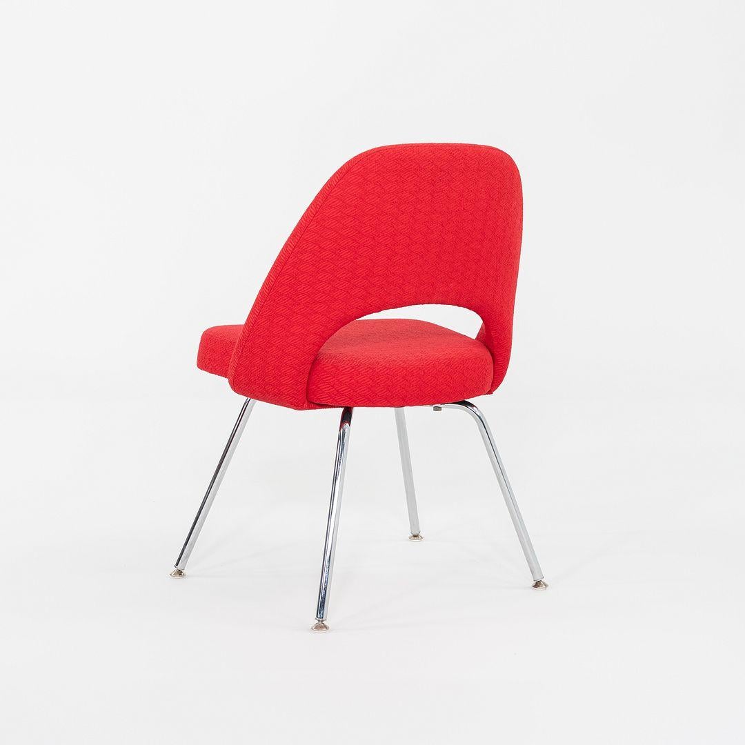 Acier 2011 Ensemble de quatre chaises d'appoint sans bras Eero Saarinen pour Knoll en vente