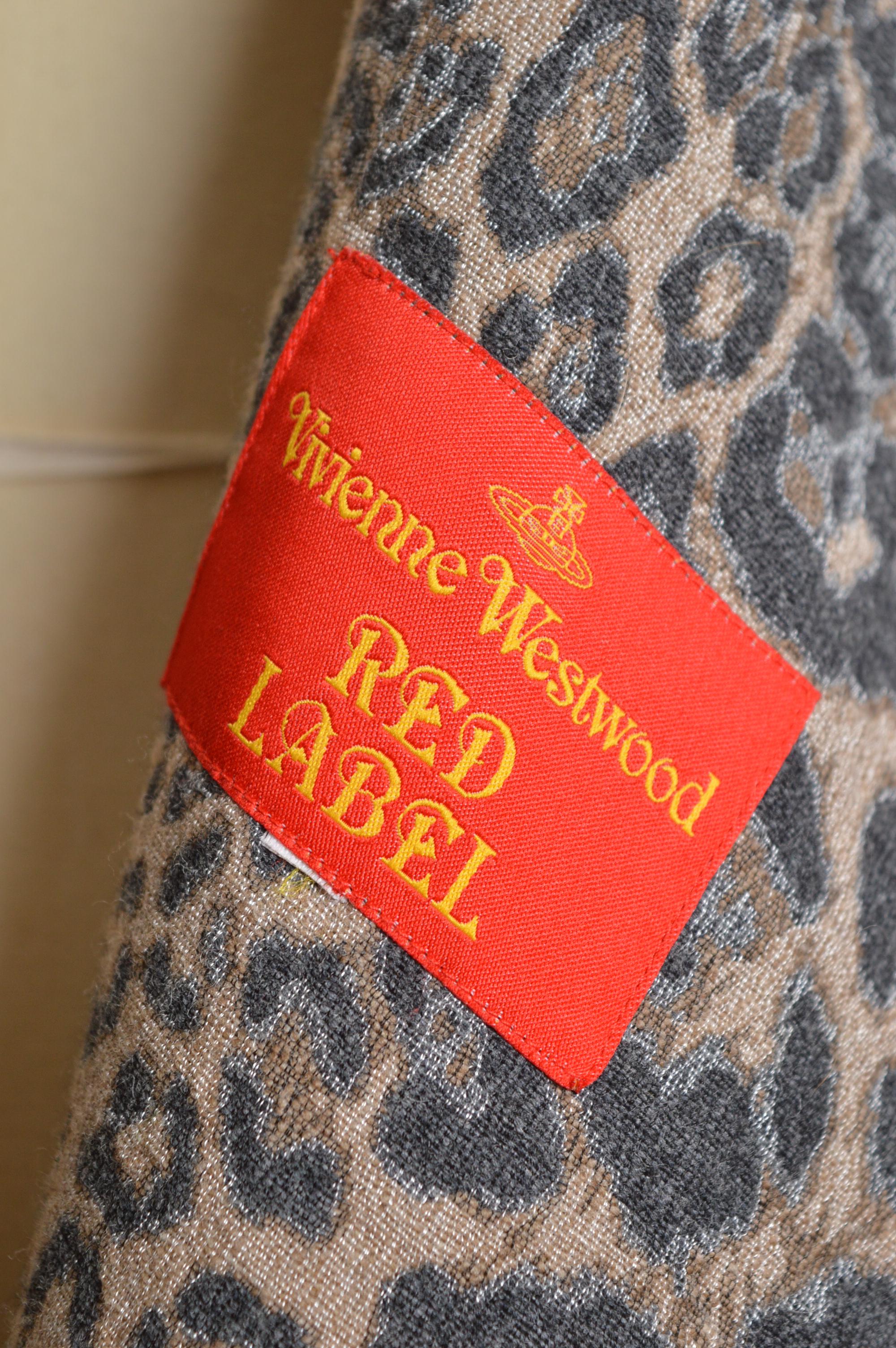 2011 Vivienne Westwood Leopard print wool fitted Crop Jacket 7