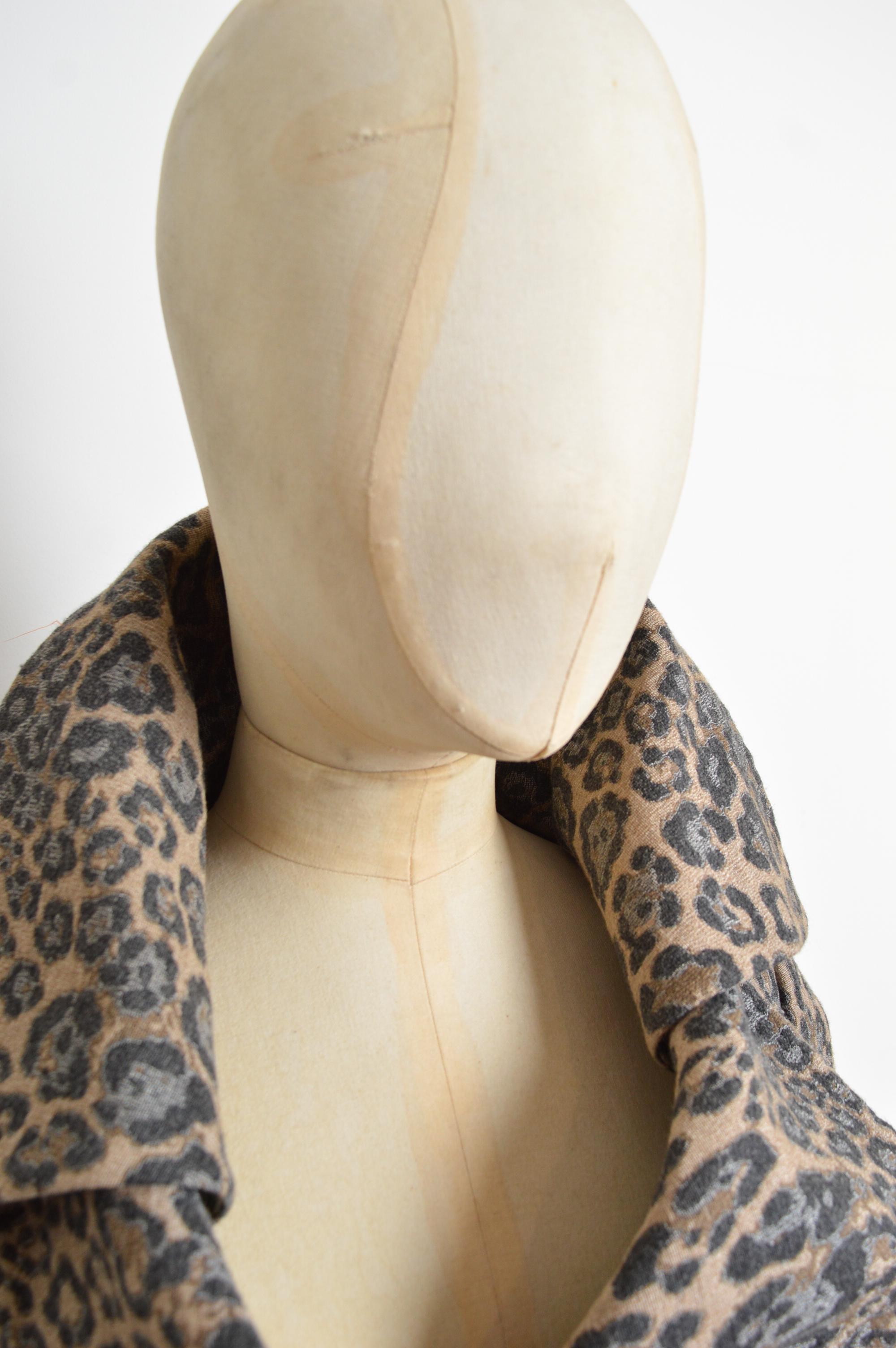 2011 Vivienne Westwood Leopard print wool fitted Crop Jacket 3