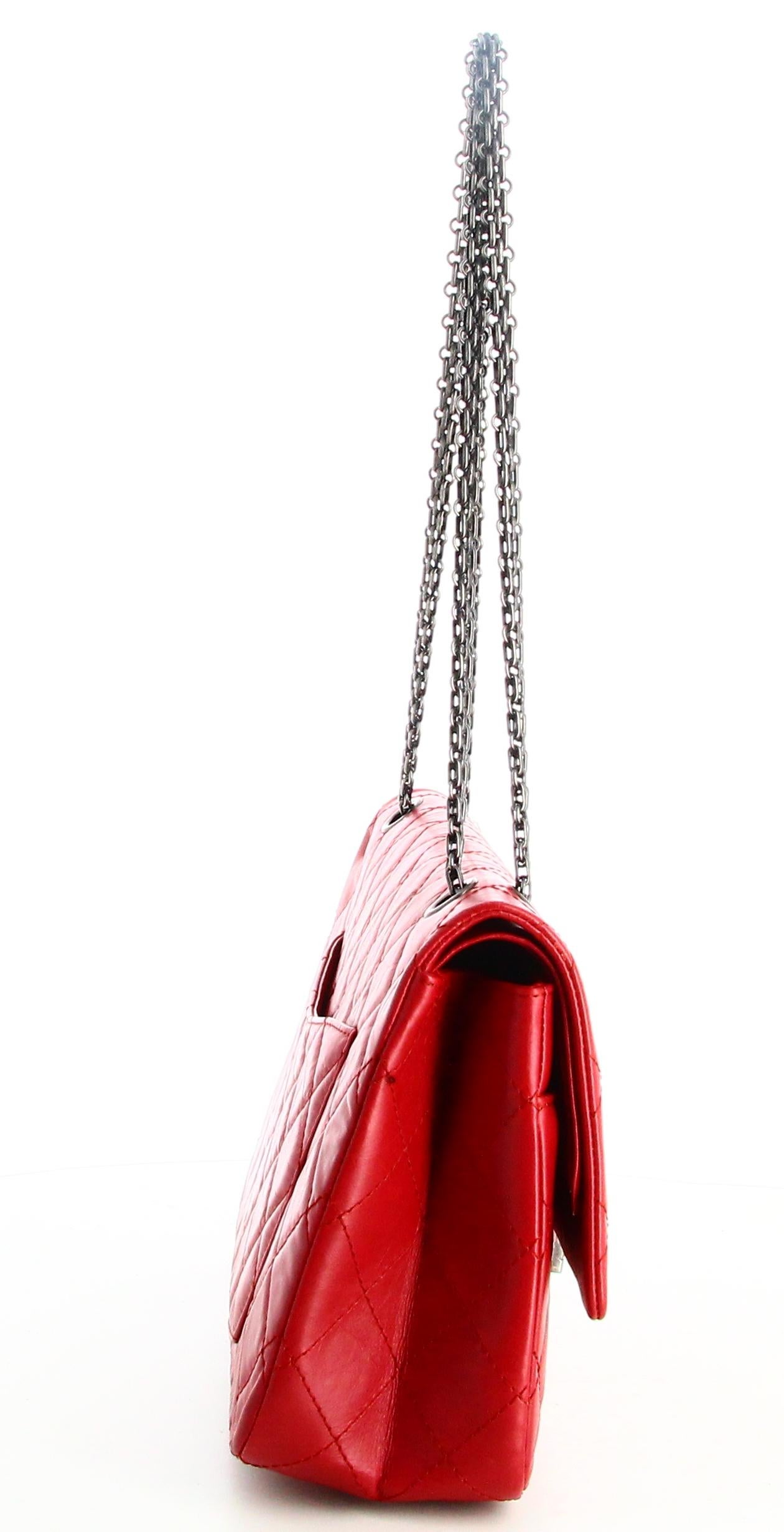 2011 Chanel Reissue Handbag 2.55 Calfskin Double Flap Pour femmes en vente