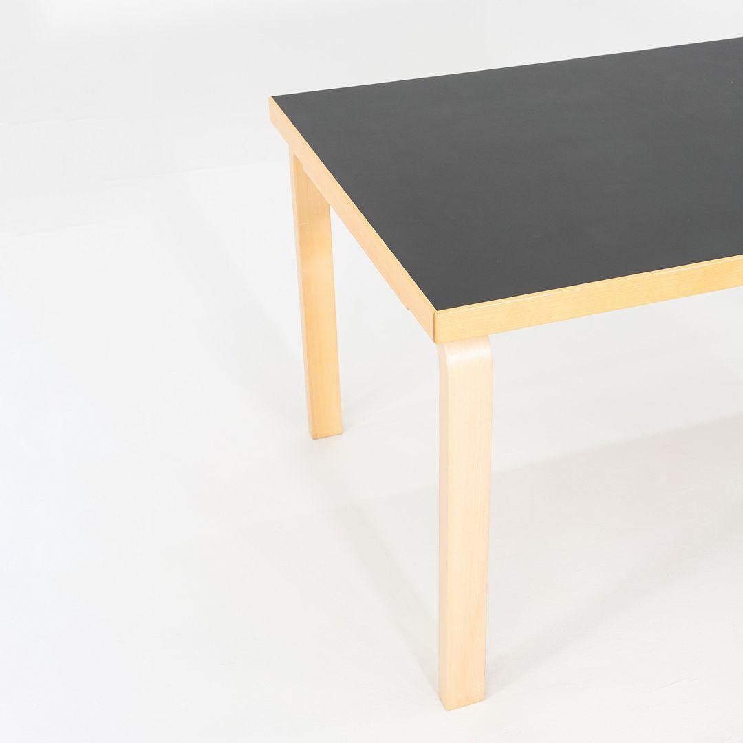 2012 Alvar and Aino Aalto for Artek Table 81B Dining Table / Desk in Black For Sale 3