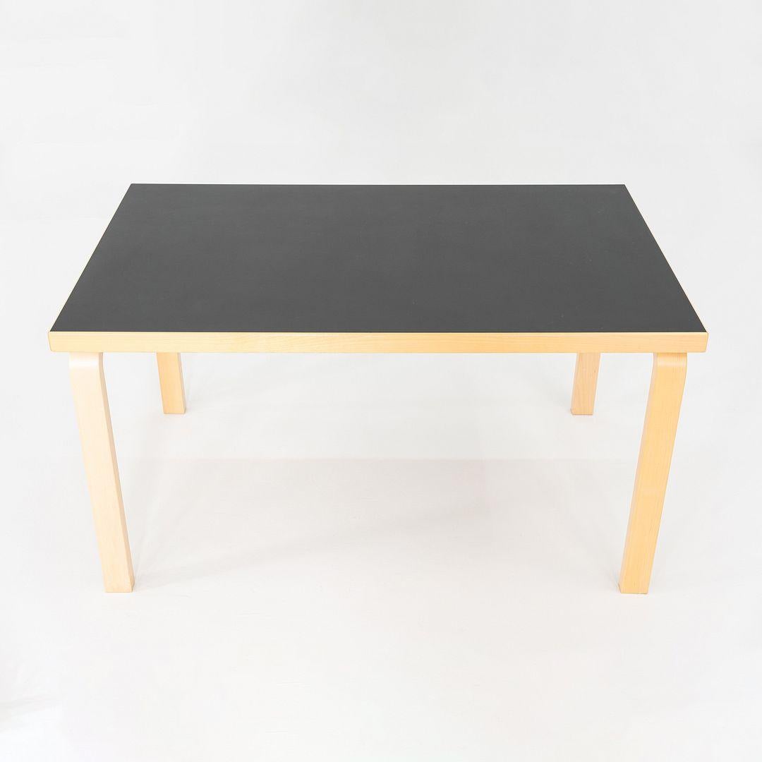 2012 Alvar and Aino Aalto for Artek Table 81B Dining Table / Desk in Black For Sale 4
