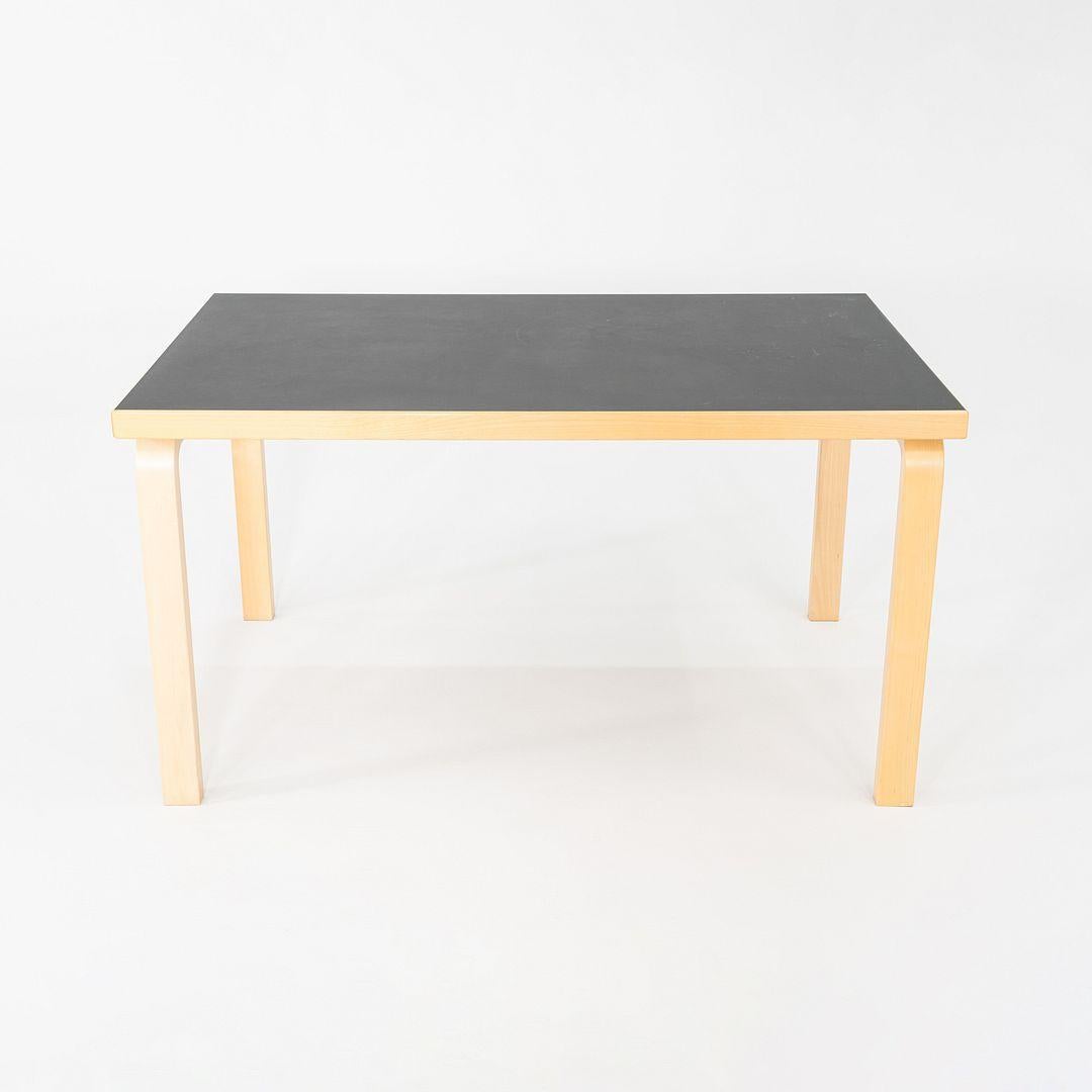 Modern 2012 Alvar and Aino Aalto for Artek Table 81B Dining Table / Desk in Black For Sale