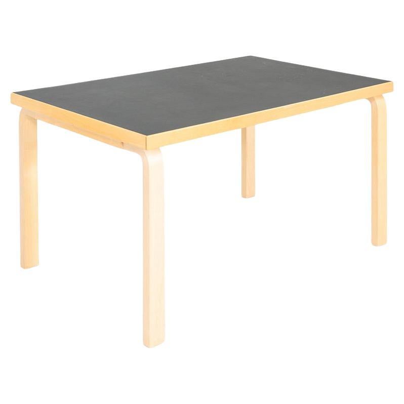 2012 Alvar and Aino Aalto for Artek Table 81B Dining Table / Desk in Black For Sale