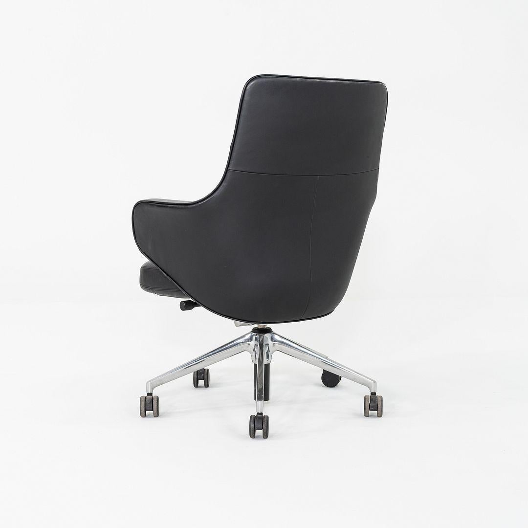 XXI secolo e contemporaneo 2012 Antonio Citterio per Vitra Grand Executive Chairs in pelle nera in vendita