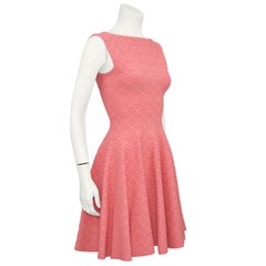 2012 Azzedine Alaia Salmon Skater Dress