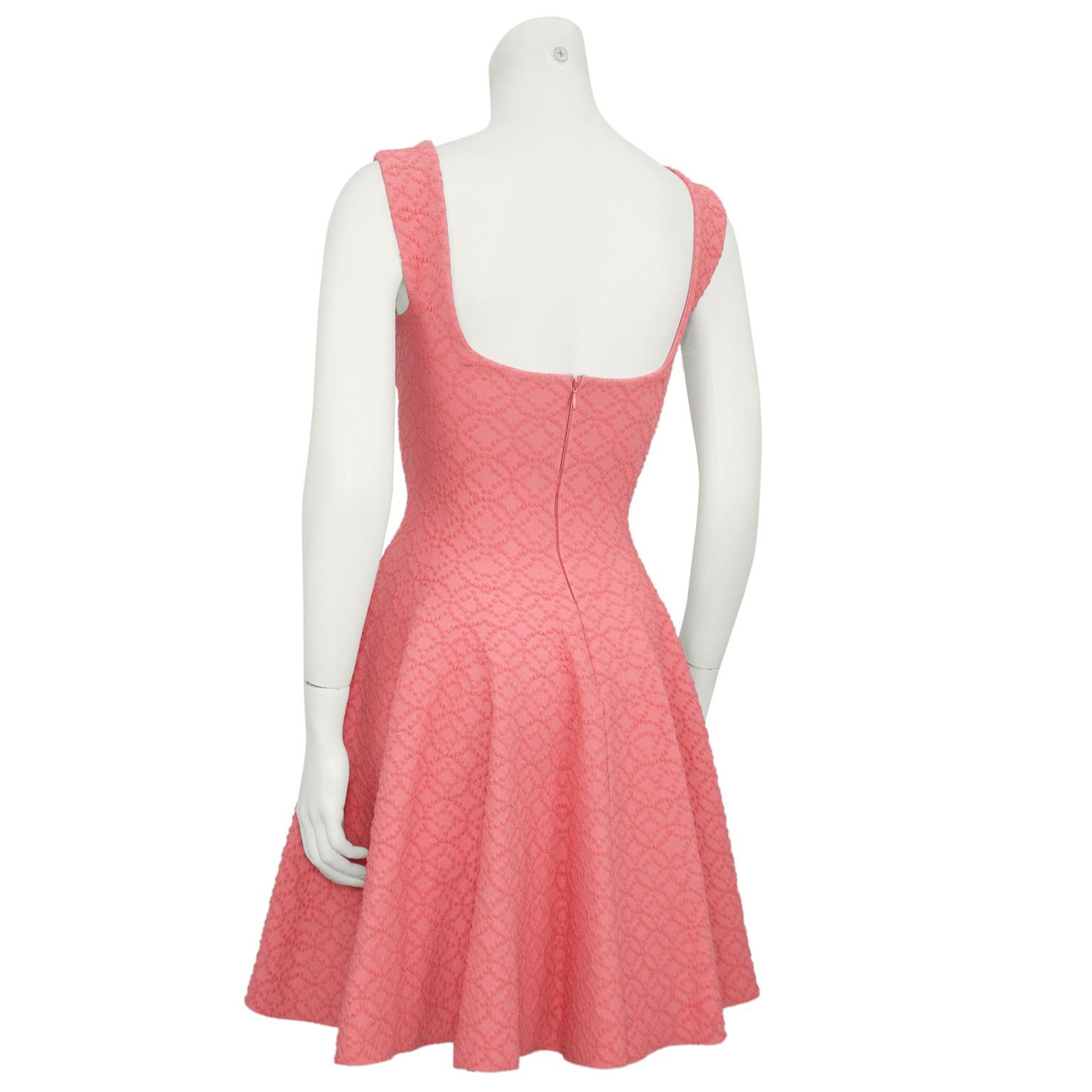 Pink 2012 Azzedine Alaia Salmon Skater Dress 