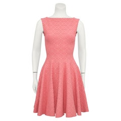 2012 Azzedine Alaia Salmon Skater Dress