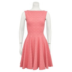 2012 Azzedine Alaia Salmon Skater Dress 