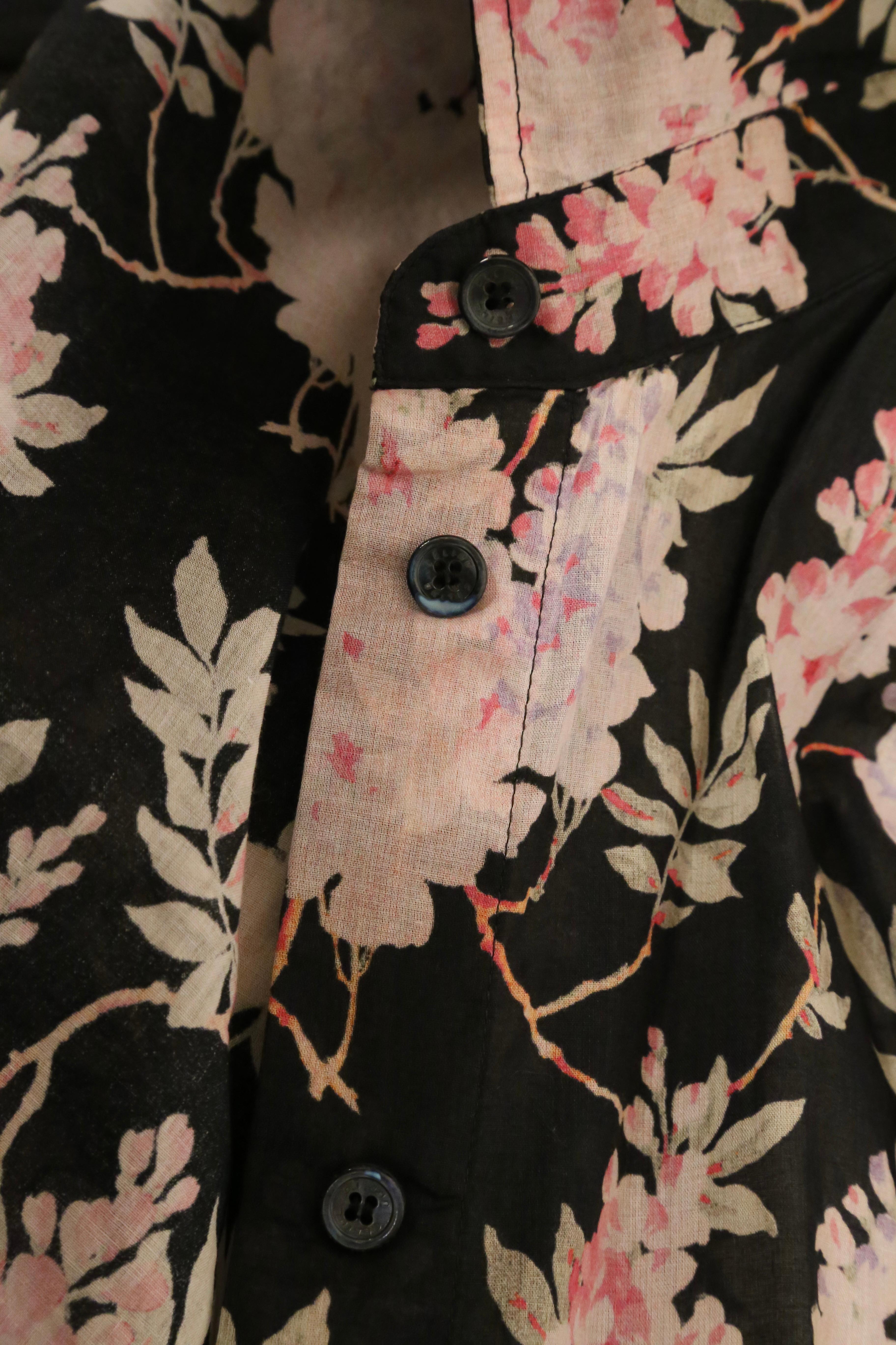 2012 Celine by Phoebe Philo chemise en coton et soie à imprimé floral 6