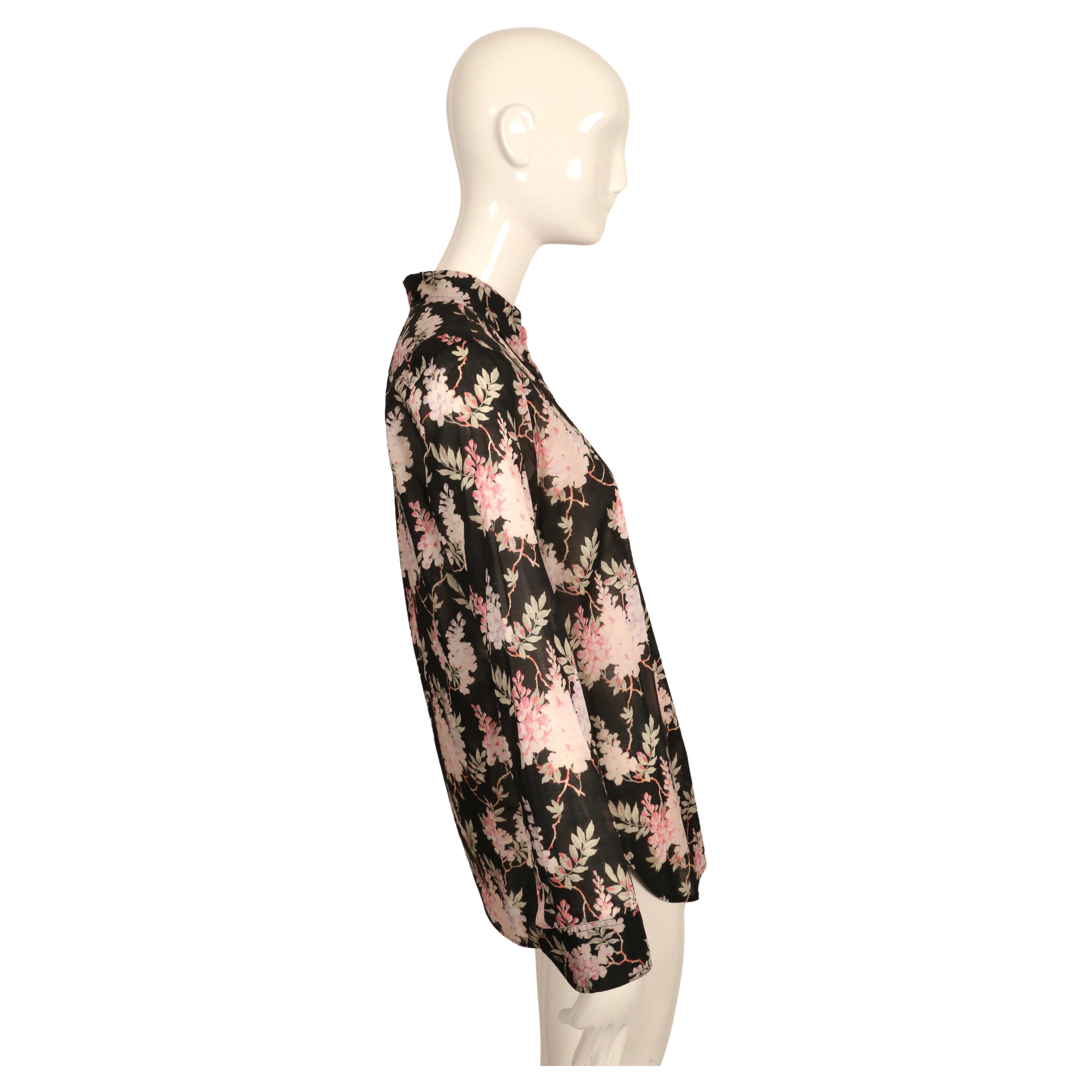  2012 Celine by Phoebe Philo chemise en coton et soie à imprimé floral Unisexe 