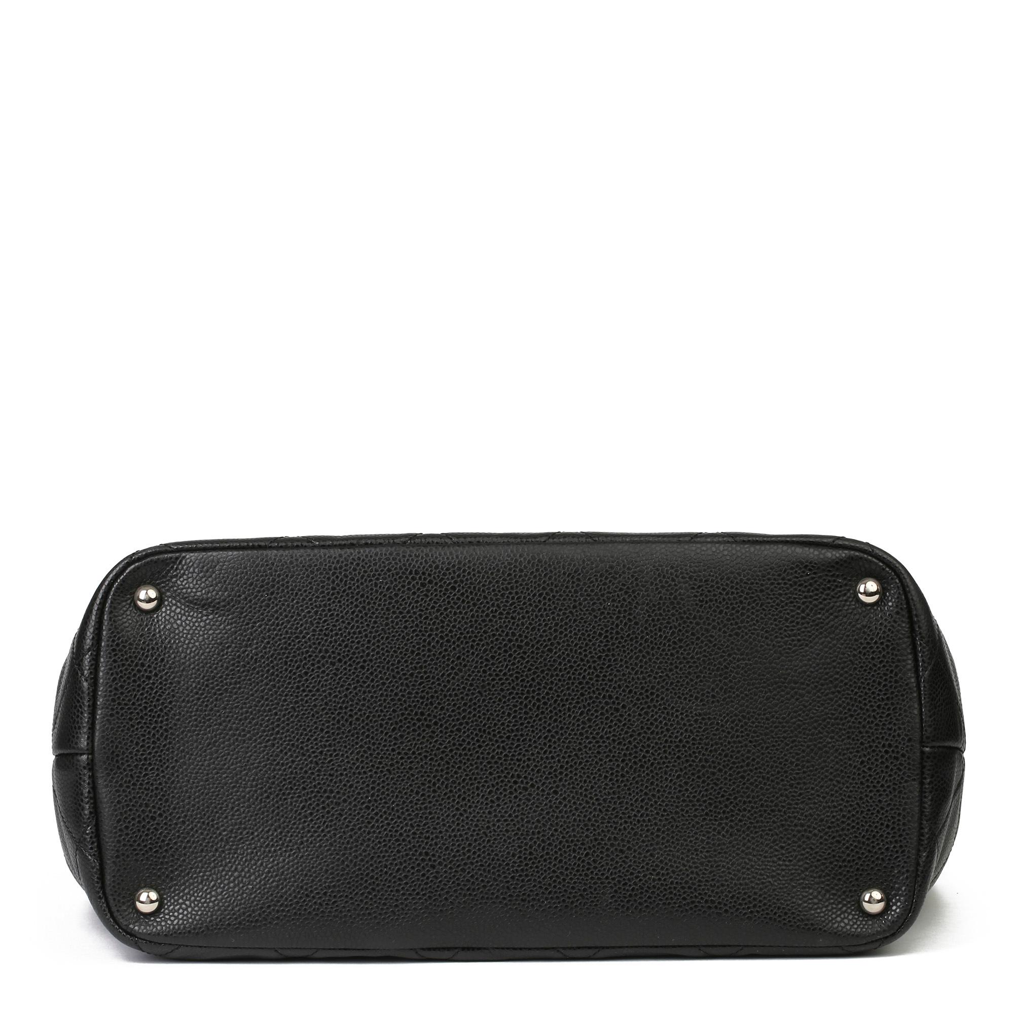 2012 Chanel Black Quilted Caviar Leather Timeless Shoulder Bag  1