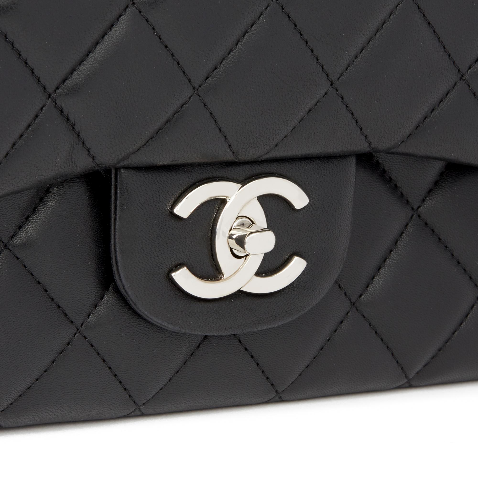 2012 Chanel Black Quilted Lambskin Maxi Classic Double Flap Bag 3