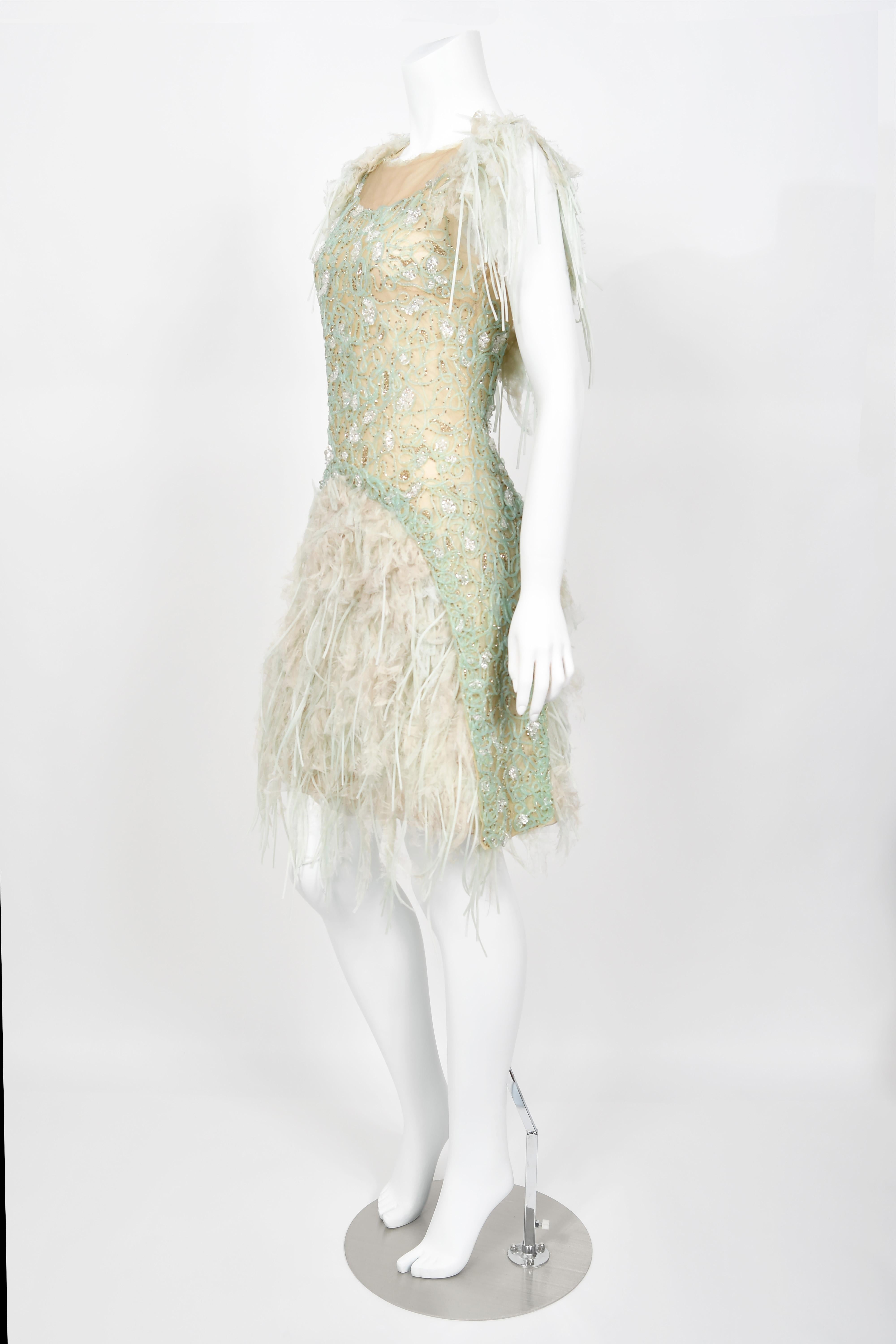 2012 Chanel by Karl Lagerfeld Documented Sheer Illusion Beaded Silk Dress w/Tags 9