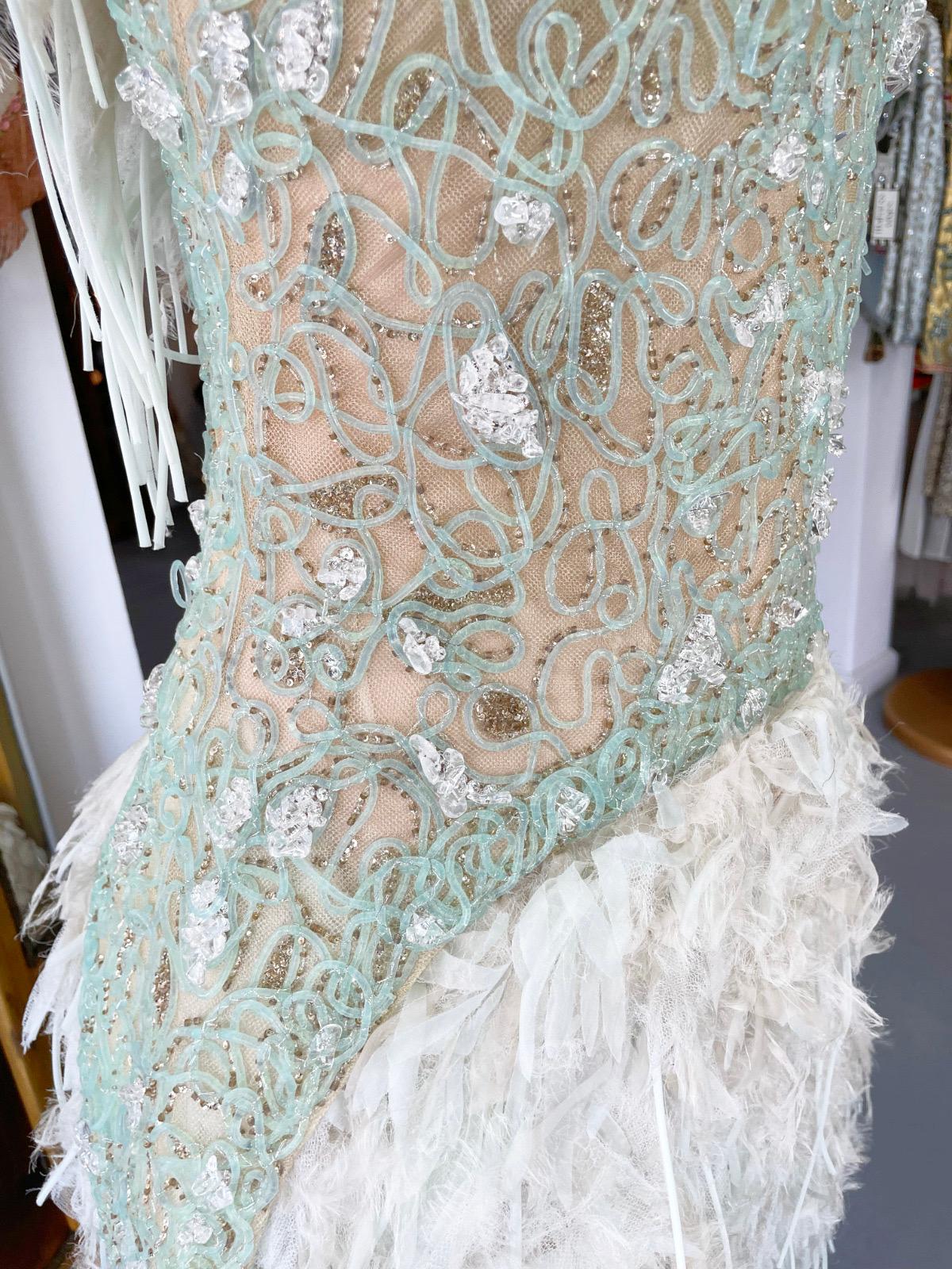 2012 Chanel by Karl Lagerfeld Documented Sheer Illusion Beaded Silk Dress w/Tags 3