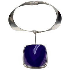 2012 CHANEL Dyed Agate Futuristic Choker Necklace