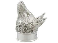 2012 Contemporary Sterling Silver Fox Stirrup Cup