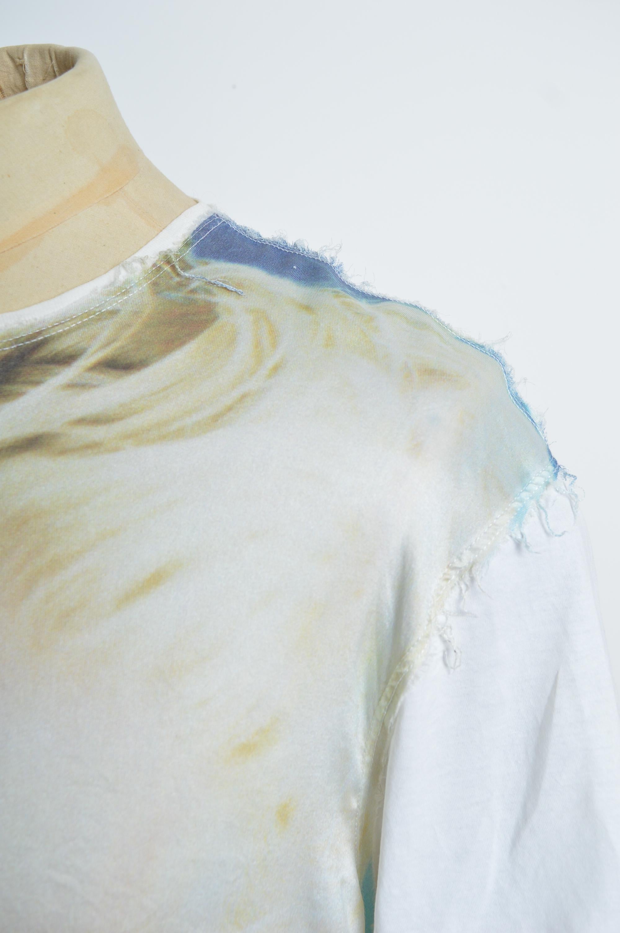 2012 DOLCE & GABBANA Madonna ‘Boy Toy’ Silk Print Oversized T Shirt For Sale 3