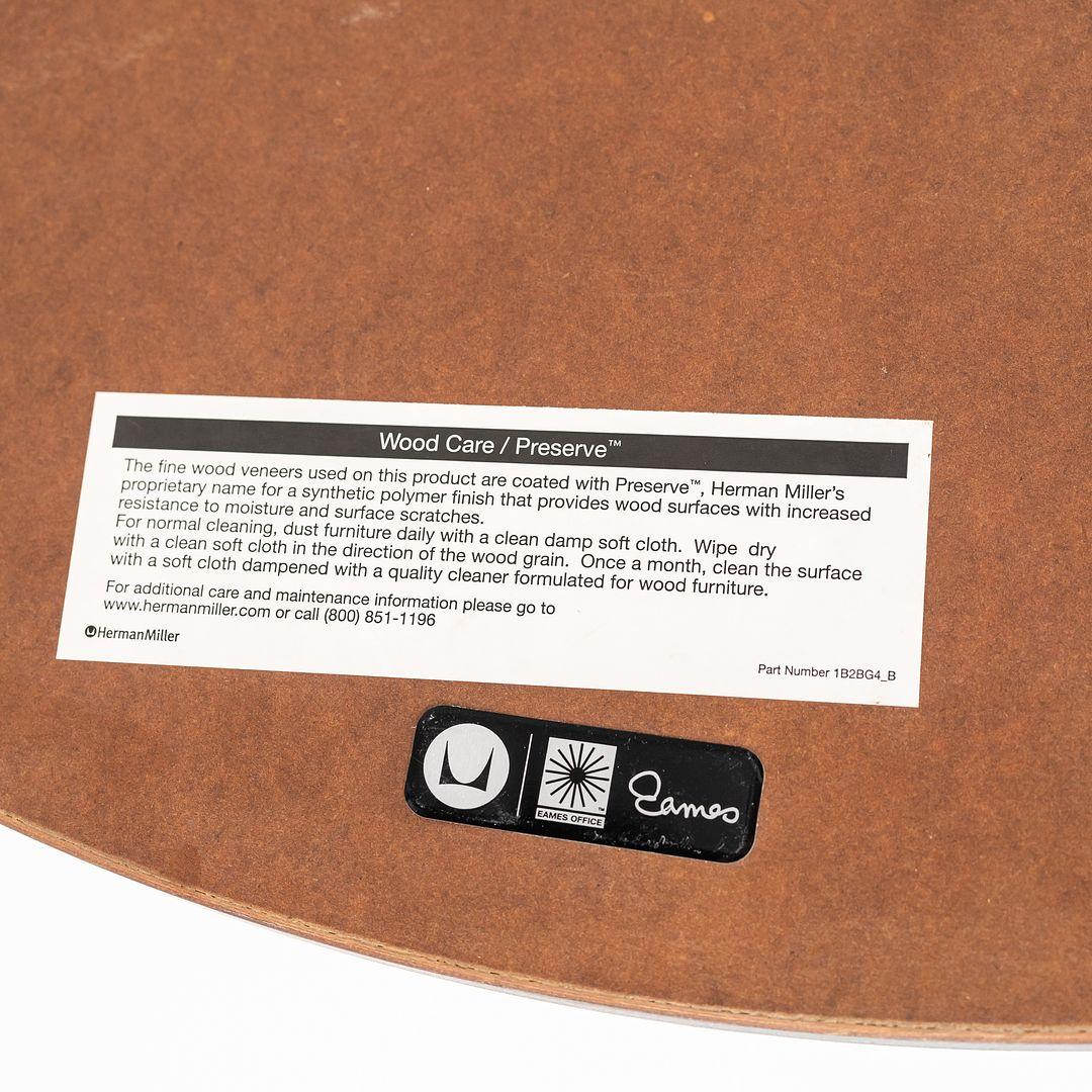 2012 Herman Miller Eames Aluminum Group 36 inch Coffee Table Wood Top 1x Avail For Sale 5