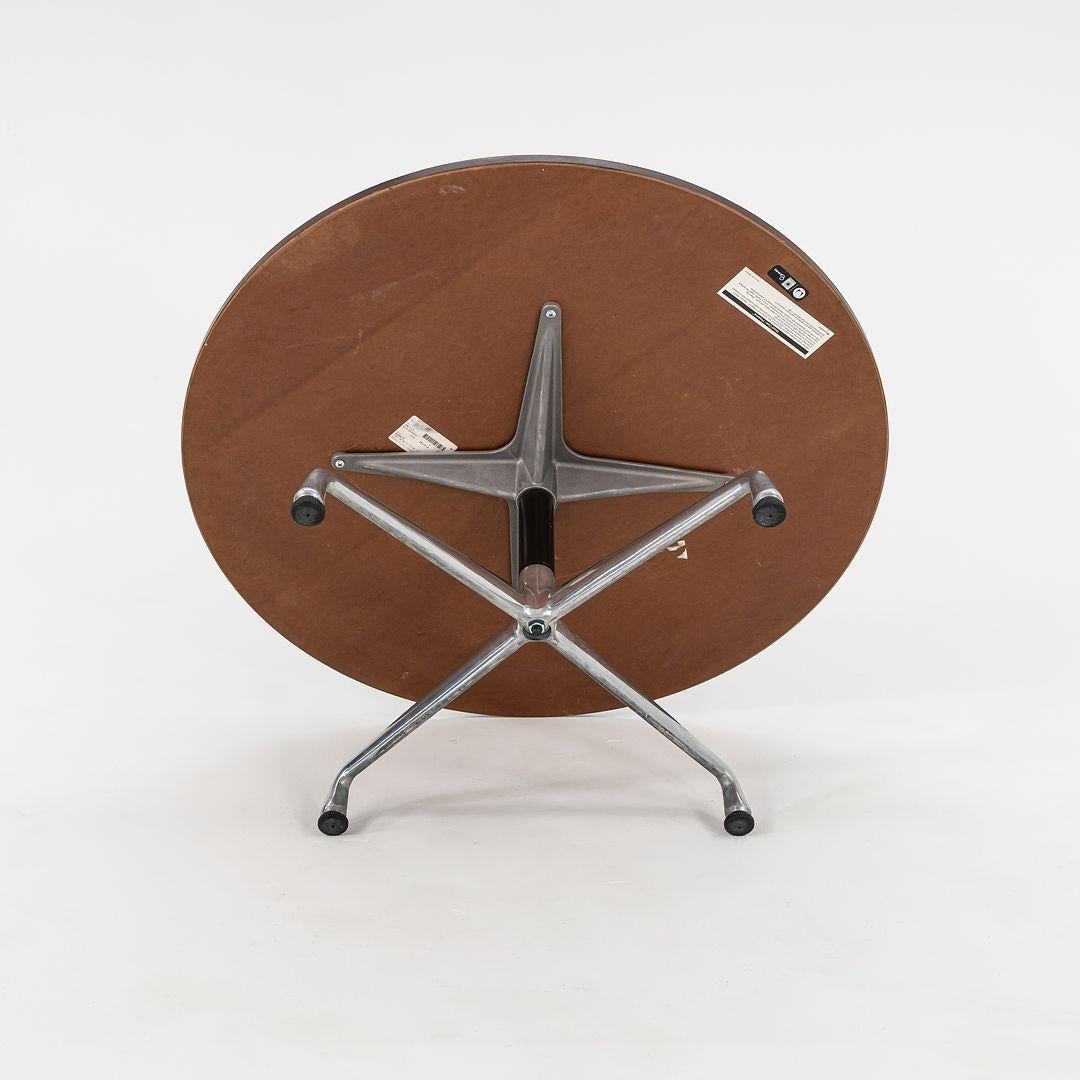 2012 Herman Miller Eames Aluminum Group 36 inch Coffee Table Wood Top 1x Avail For Sale 1