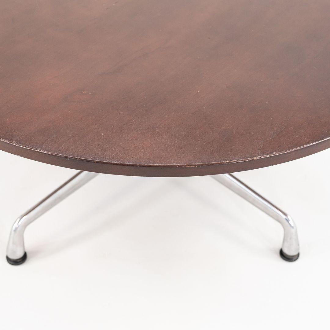 2012 Herman Miller Eames Aluminum Group 36 inch Coffee Table Wood Top 1x Avail For Sale 2