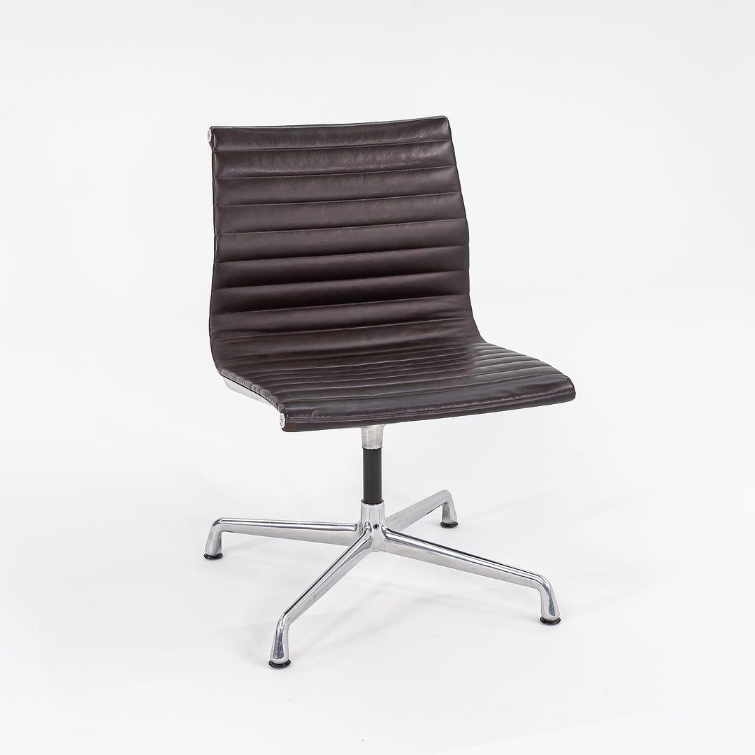 Modern 2012 Herman Miller Eames Aluminum Group Management Armless Side or Desk Chair
