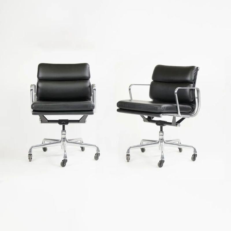 Contemporary 2012 Herman Miller Eames Aluminum Soft Pad Desk Chairs Black 6+ Avail
