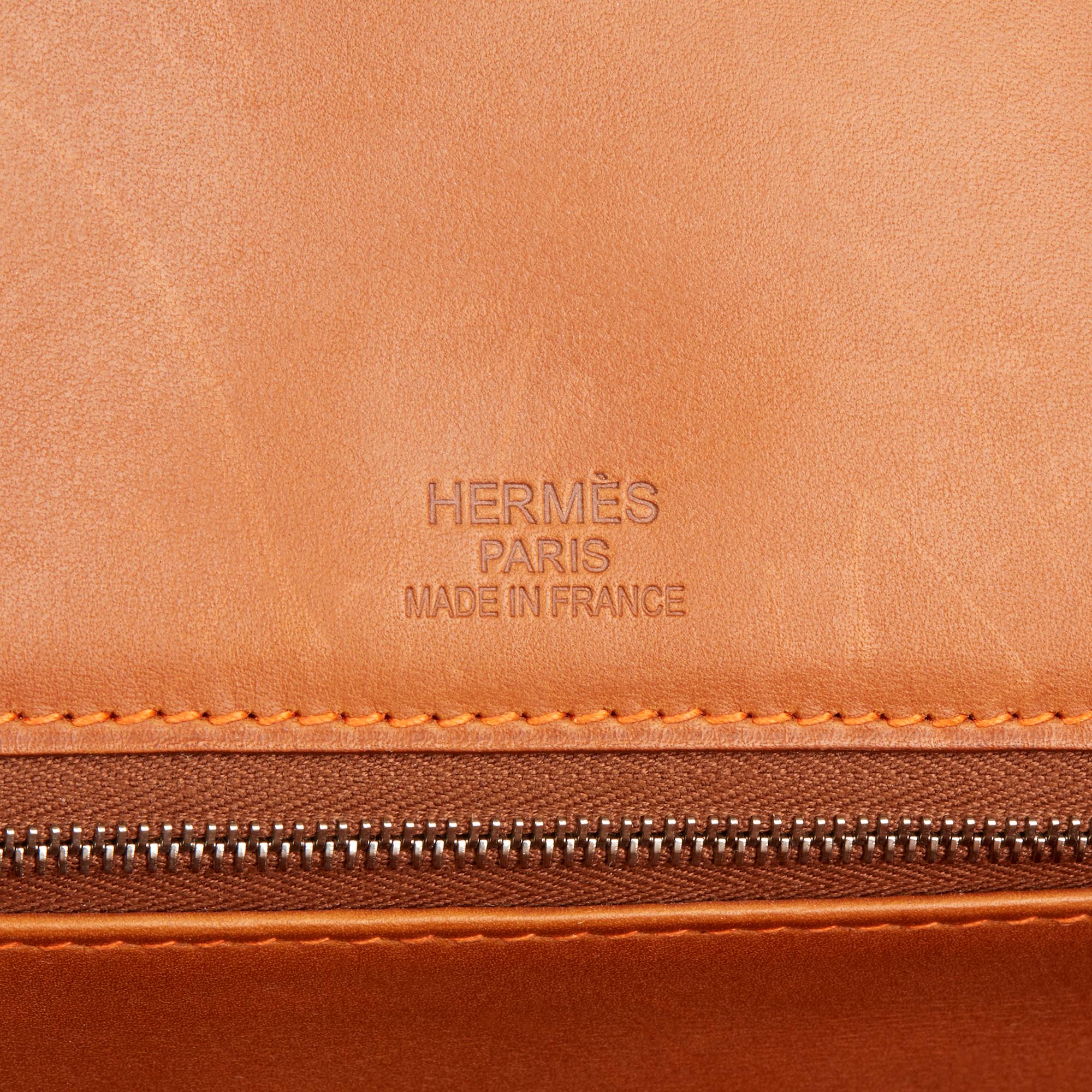 2012 Hermes Barenia Leather & Toile Ghillies Birkin 35cm 2