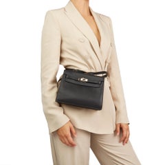 2012 Hermès Black Swift Leather Kelly Danse