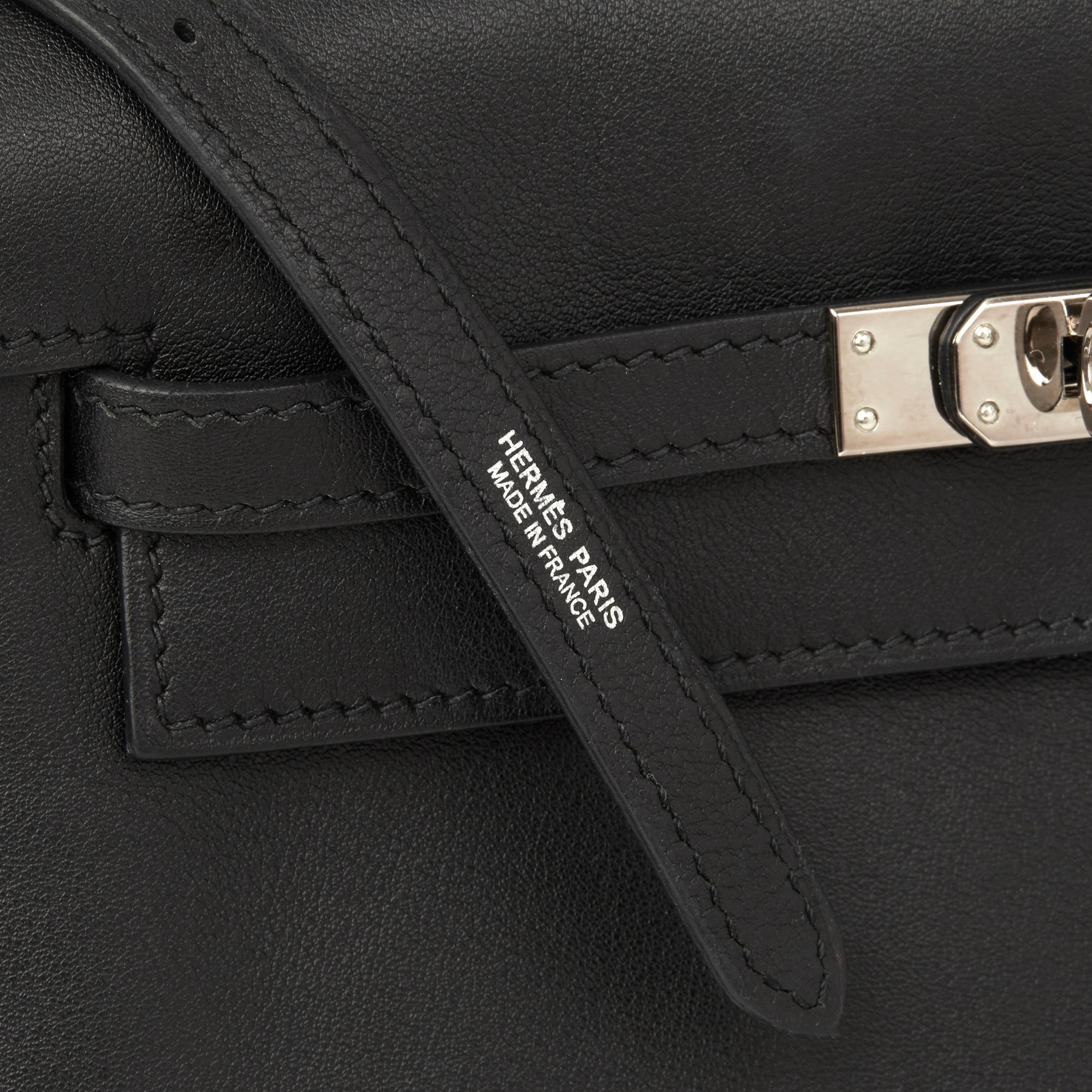 2012 Hermès Black Swift Leather Kelly Danse 3