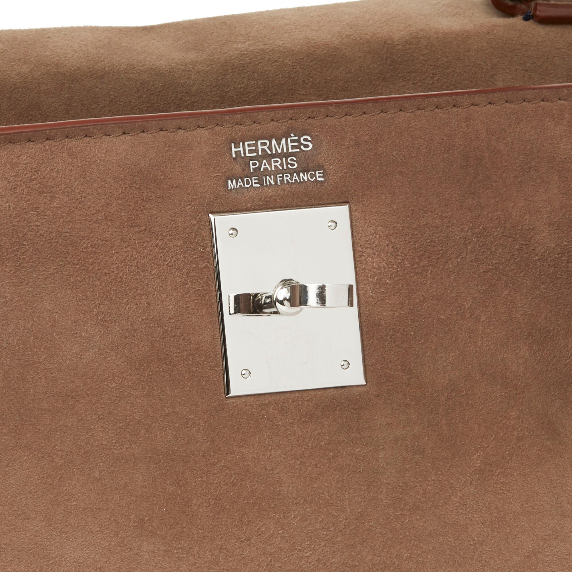 2012 Hermès Etoupe Veau Doblis Kelly 32cm Retourne 3