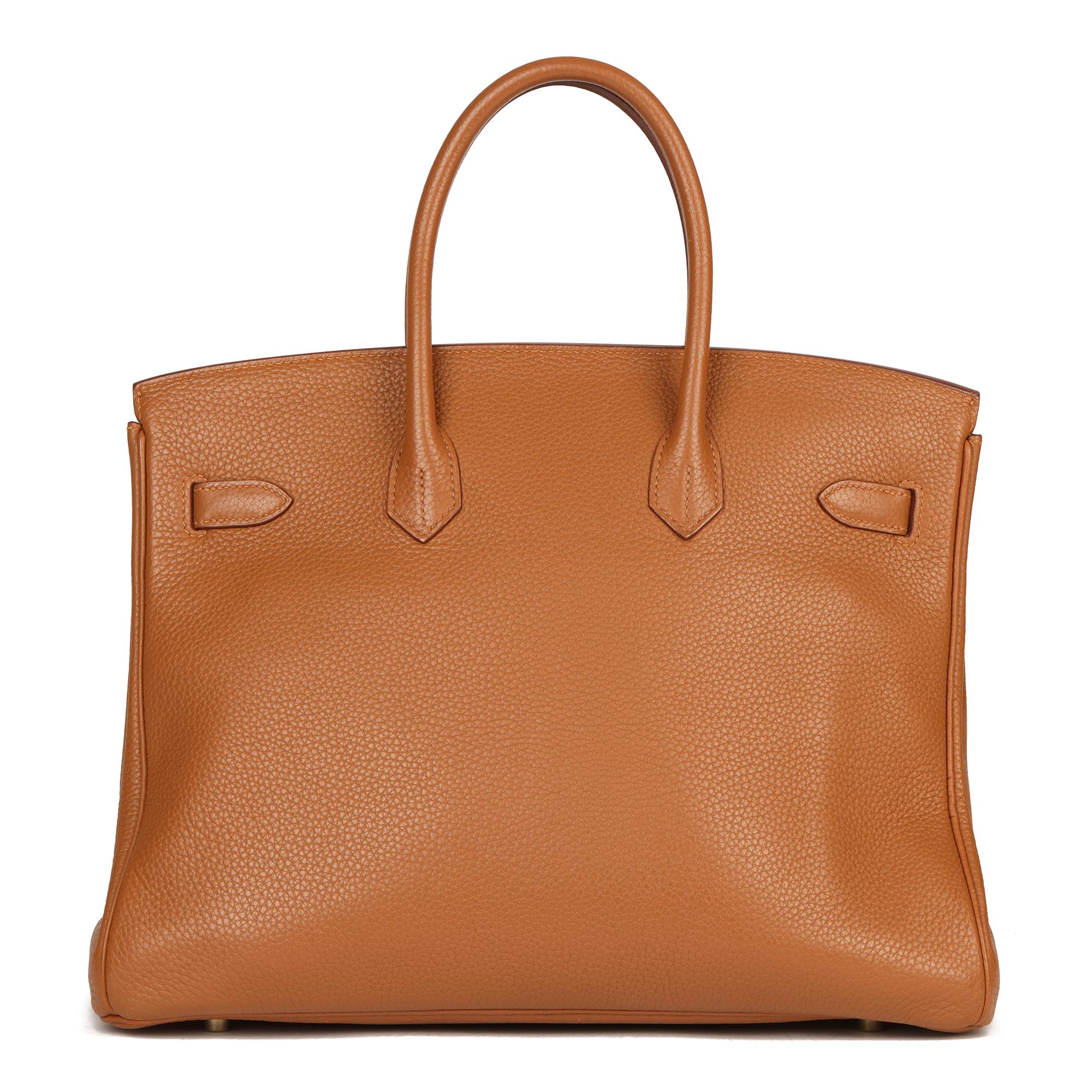 2012 Hermes Gold, Marron d'Inde Clemence Leather & Lizard Leather Club Birkin 35 In Excellent Condition In Bishop's Stortford, Hertfordshire